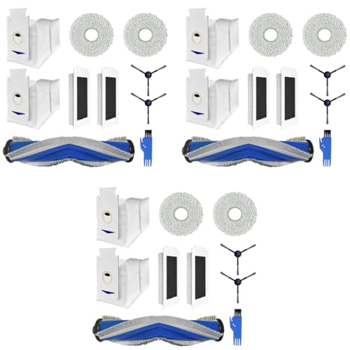 HASTHIP® 30PCS Replacement Parts for Ecovacs T30 Omni PRO Spare Accessories with Main Brush Side Brushes Mop Cloth Filters Cleaning Dust Bags Tools HASTHIP® 30PCS Replacement Parts for Ecovacs T30 Omni PRO Spare Accessories with Main Brush Side Brushes Mop Cloth Filters Cleaning Dust Bags Tools